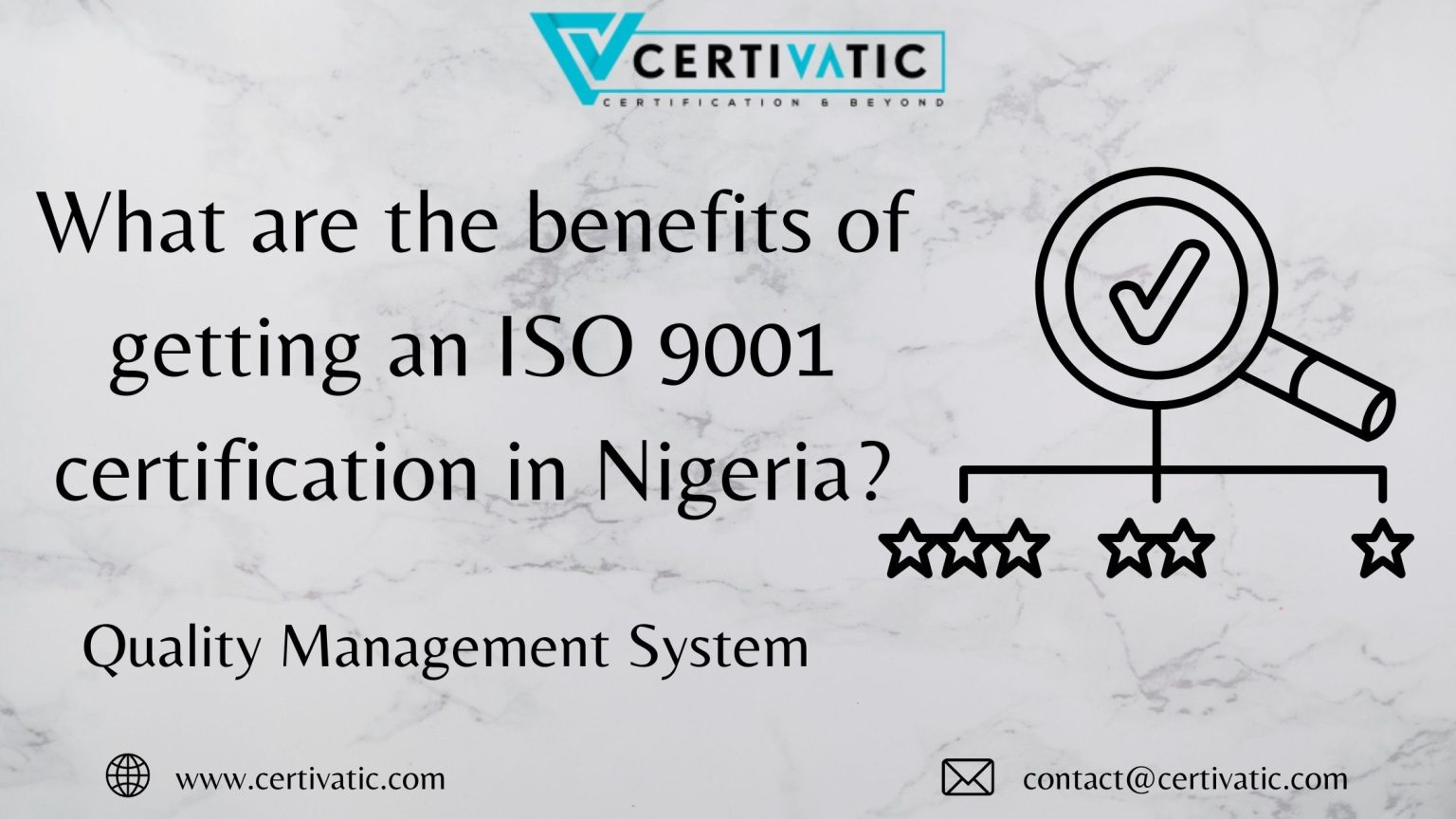 What are the benefits of getting an ISO 9001 certification in Nigeria?